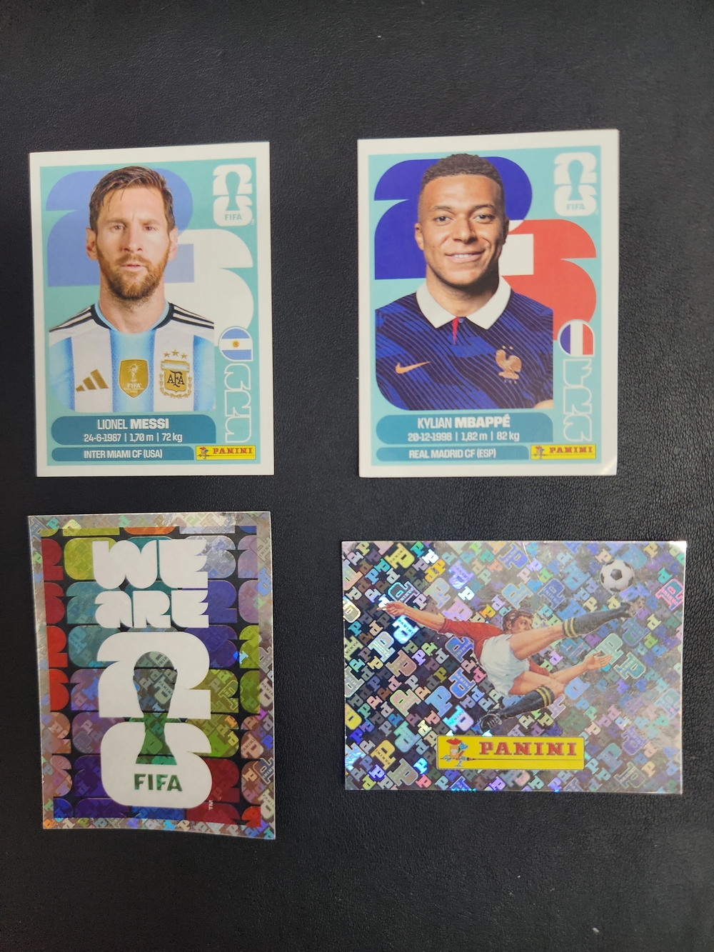 Panini FIFA World Cup 2026 Black and White Sticker Backs Lot